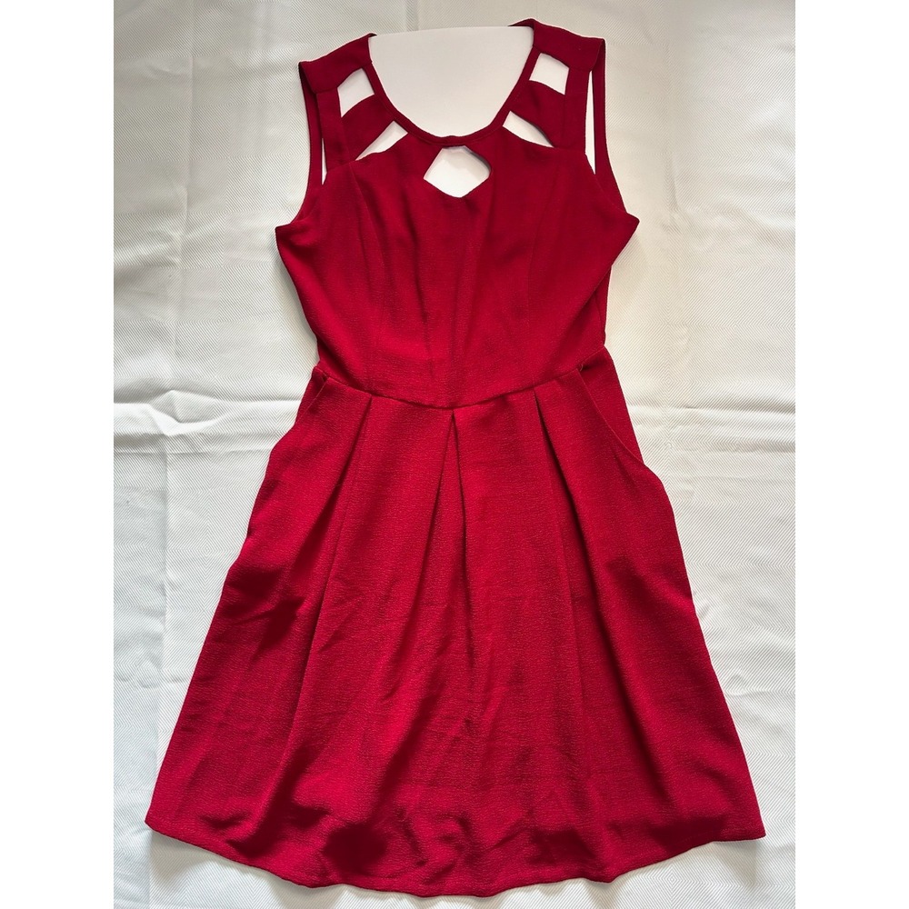 Speechless Red Women's Size Small Dress Cute Knit Cocktail Dress